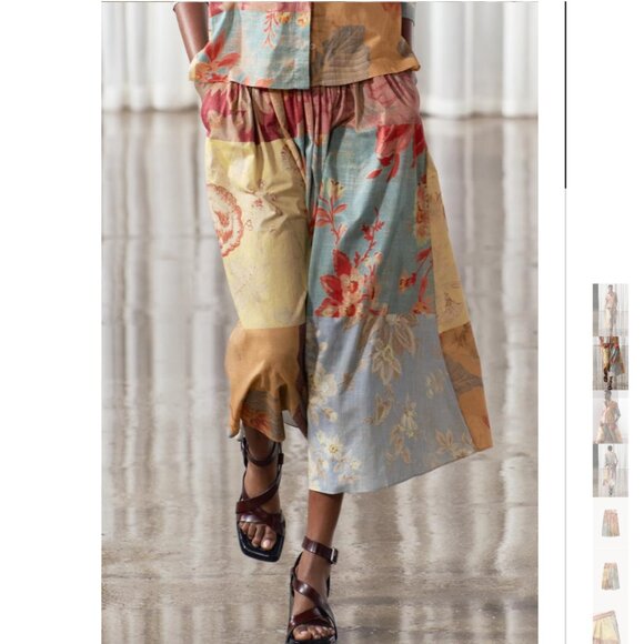 NWT ZARA PRINTED MIDI SKIRT ZW COLLECTION MULTICOLOR - Picture 1 of 6